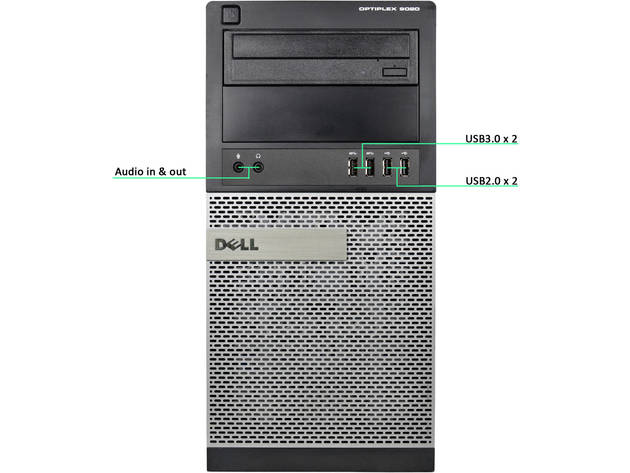 Dell Optiplex 3020 Tower Computer PC, 3.20 GHz Intel i5 Quad Core Gen 4, 8GB DDR3 RAM, 500GB Hard Disk Drive (HDD) SATA Hard Drive, Windows 10 Home 64bit (Renewed)
