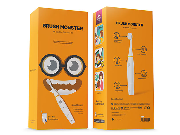 AquaSonic Brush Monsters AR Toothbrush