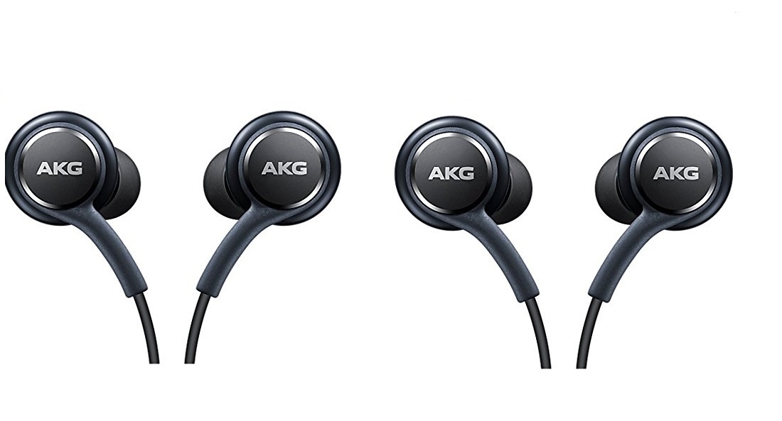 Samsung Earphones by AKG For Samsung Galaxy S8 & S8 Plus with Extra Ear Gels - 2 Pack