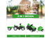 Costway Honeyjoy 6V Electric Kids Ride On Tractor 6 Wheels Car Toy with Trailer Green