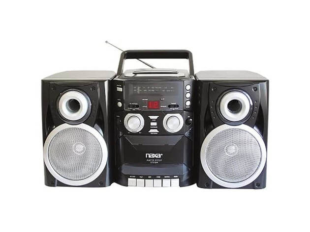 Naxa NPB426 Portable CD Player with AM/FM Stereo Radio Cassette Player/Recorder