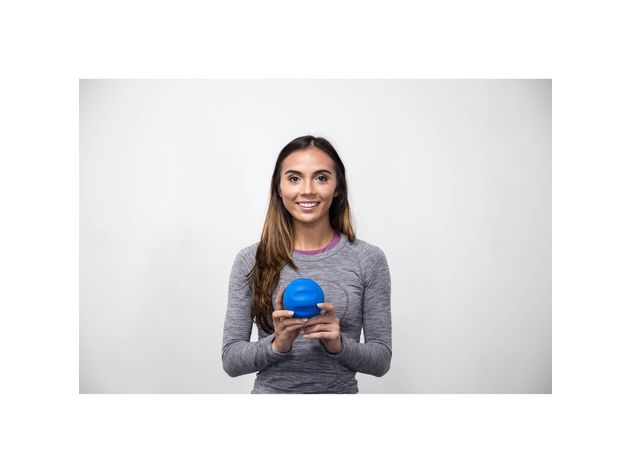 Addaday the Oscillating Bluetooth Enabled Rechargeable Compact Sphere Massager, Blue