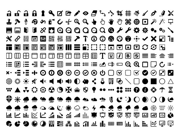 1200+ Hand Crafted Icons