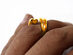 22k Gold-Plated Love Ring (Size 10)