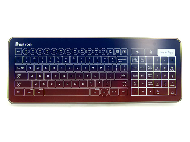 B10 Wired Glass Touch Keyboard (Grey)