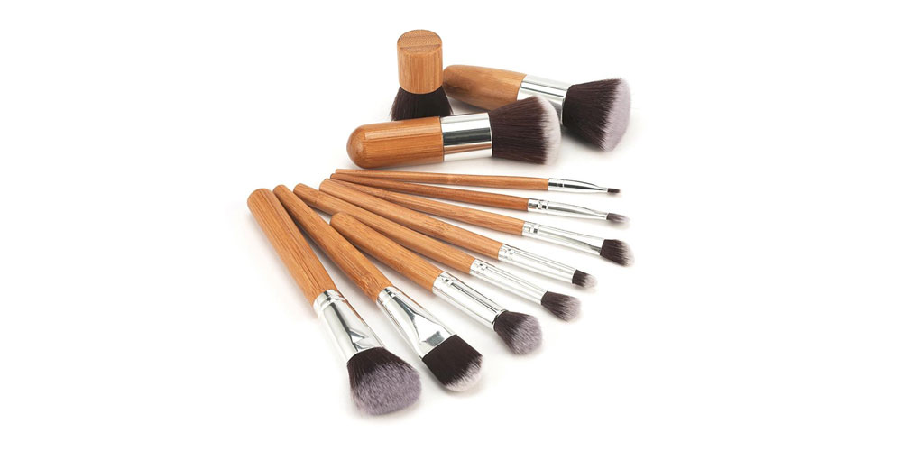 Lucky Beauty Bamboo Makeup Brushes: 10-Piece Set