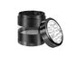 Aluminum Herb Grinder with Extra-Large Window - Black