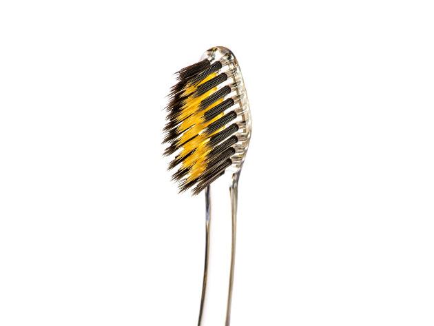 Nano-B™ Gold & Charcoal Toothbrush: 5-Pack (Crystal)