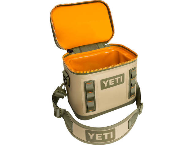 Yeti 18010110001 Hopper Flip 8 Soft Cooler - Field Tan/Blaze Orange