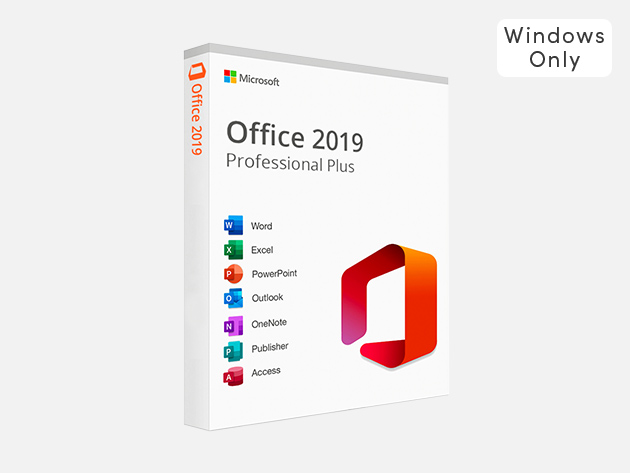 Microsoft Office Professional Plus 2019 for Windows: One-Time