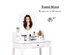 Costway Vanity Table Jewelry Makeup Desk Bench Dresser Stool White