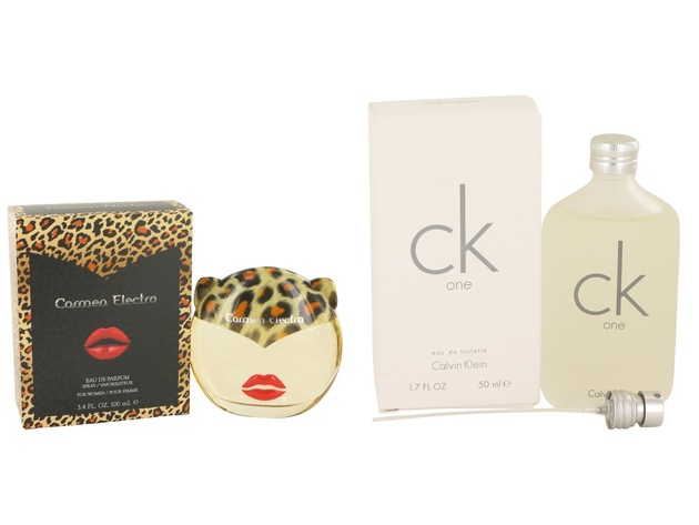 Gift set  Carmen Electra by Carmen Electra Eau De Parfum Spray 3.4 oz And  CK ONE EDT Pour/Spray (Unisex) 1.7 oz