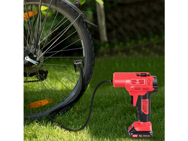 Costway 12V Portable Cordless Tire Inflator Air Compressor with Digital Pressure Gauge