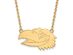 14k Gold Plated Silver U of Kansas Large Jayhawk Necklace