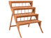 Costway 4 Tier Wood Plant Stand Flower Pot Holder Display Shelves Rack Stand Ladder Step - Yellow