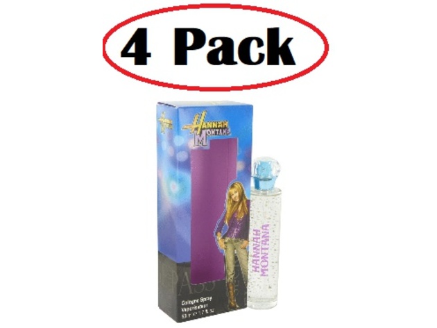 4 Pack of Hannah Montana by Hannah Montana Cologne Spray 1.7 oz