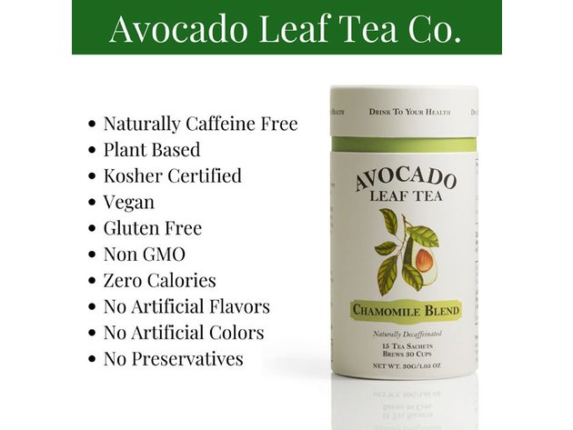 2 Pack Avocado Leaf Tea Chamomile Blend 