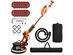 Costway Electric Drywall Sander 750W Adjustable Variable Speed w/ Vacuum and LED Light Orange + Black