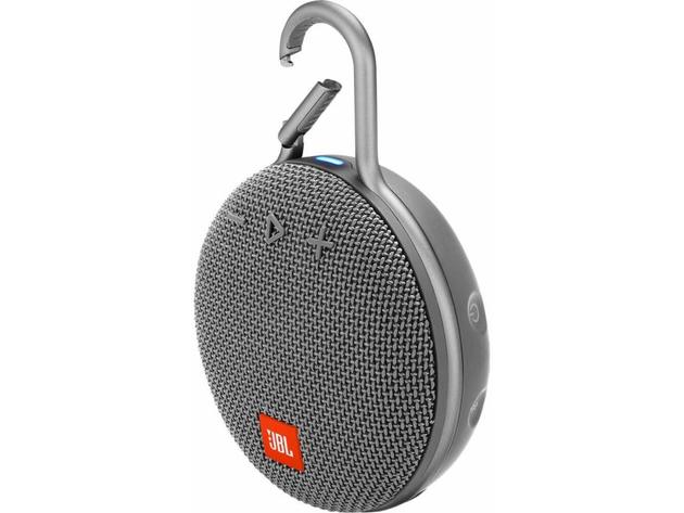 JBL Clip 3 Portable Waterproof Wireless Bluetooth Speaker - Grey