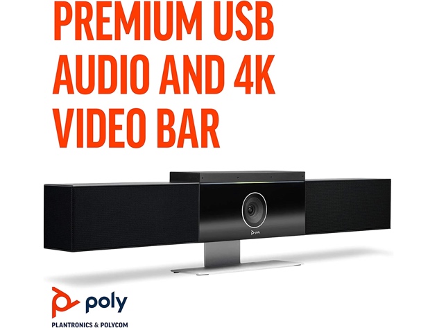 Poly Studio 4K Video System Speaker Bar