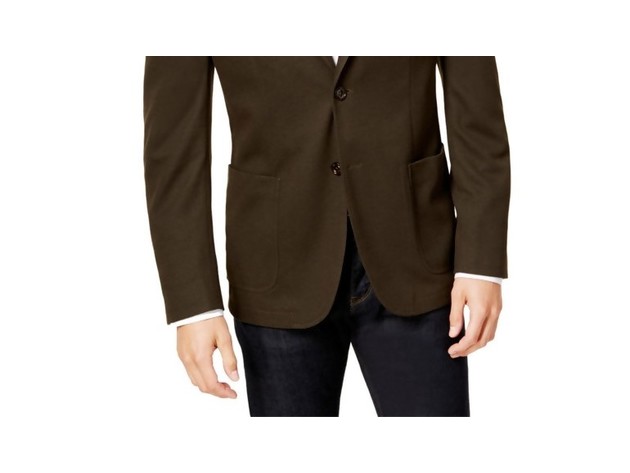 Bar Iii Men's Slim-Fit Active Stretch Solid Suit Jacket Green Size 38