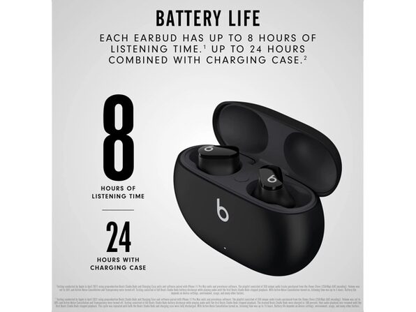 Beats Studio Buds Wireless Noise-Canceling Earbuds Black MJ4X3LL/A