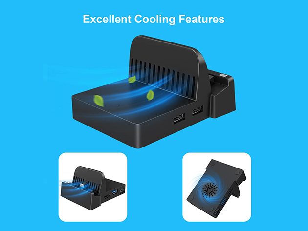 Cooling Charging Dock for Nintendo Switch,portable Switch Dock for