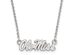 Sterling Silver U of Mississippi Sm Ole Miss Script Necklace