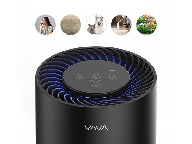 VAVA Compact Air Purifier With 3-in-1 True HEPA Filter