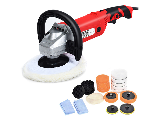 7'' Car Polisher 6 Variable Speed Buffer Waxer Sander Detail Boat w/Accessories