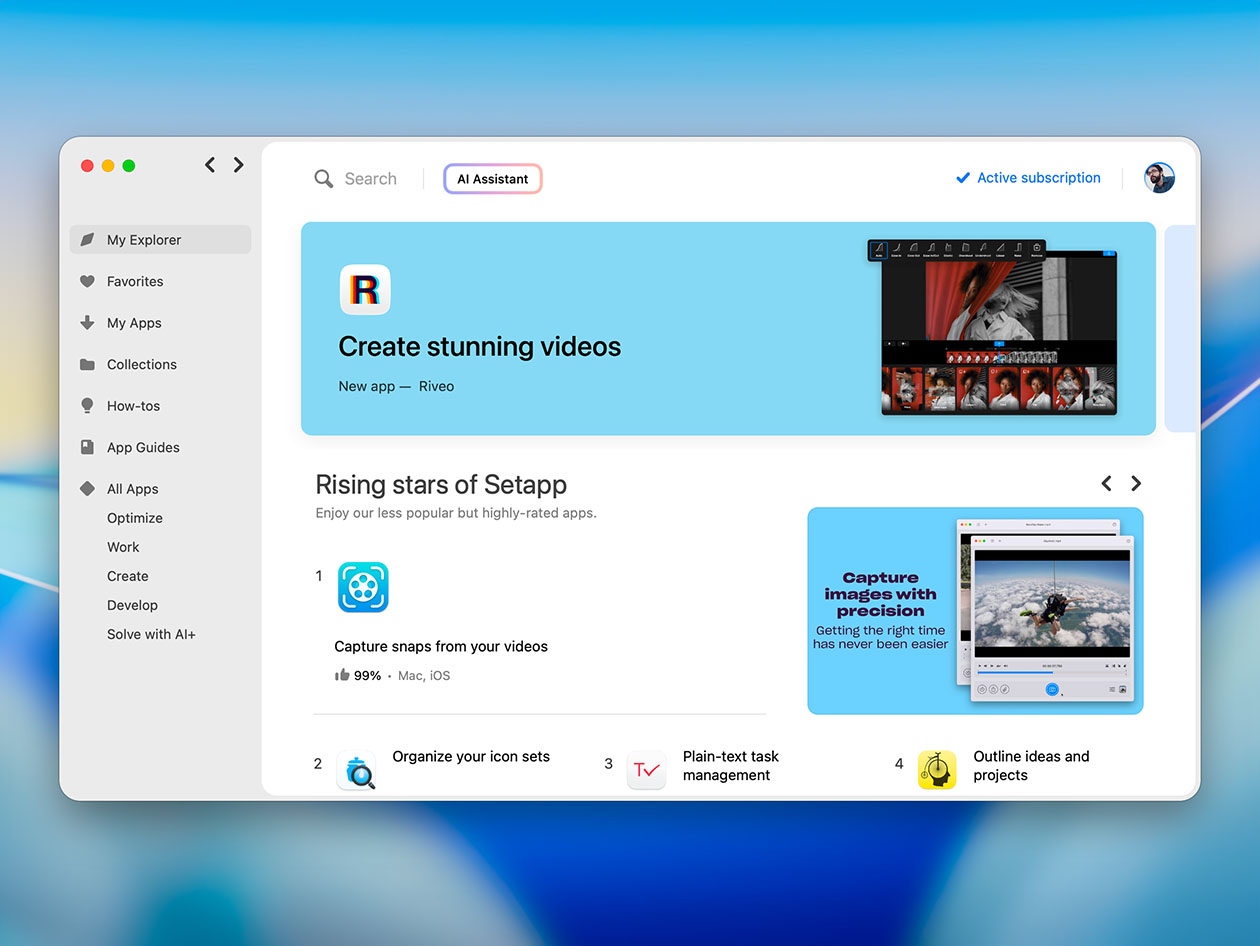 Setapp AI: 1-Year Subscription (Enthusiast Plan)