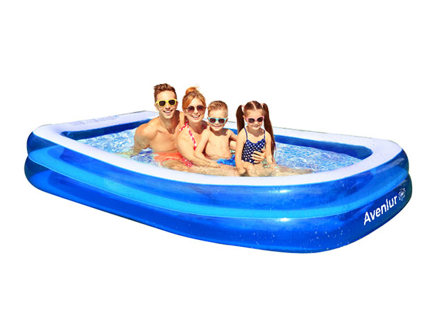 SunClub Inflatable Rectangular Pool (10-Ft)