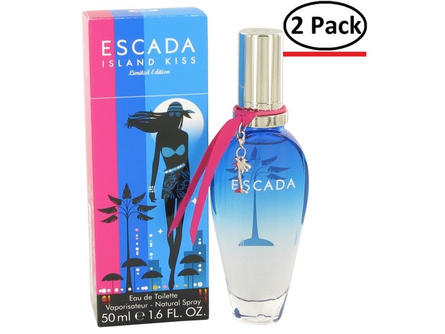 Island Kiss by Escada Eau De Toilette Spray 1.7 oz for Women (Package of 2)