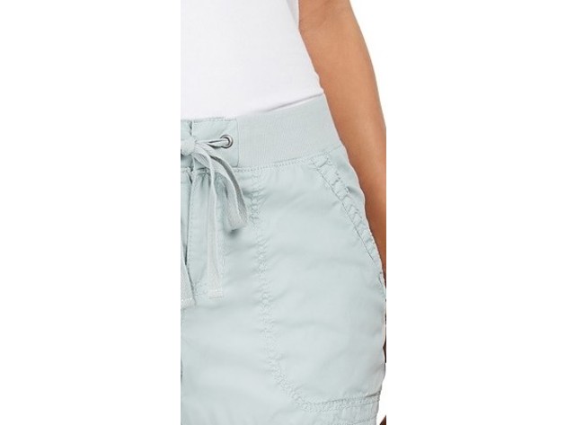 Style & Co Women's Poplin Tie Shorts Medium Blue Size X-Large