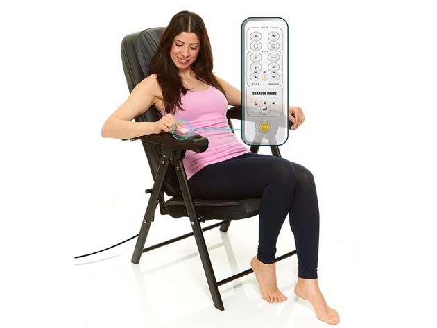 Sharper Image SMG3001 Foldable Shiatsu Muscle Kneeding Massage Chair 