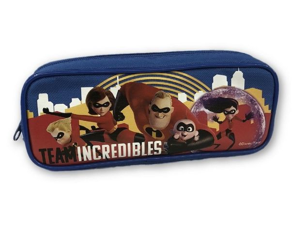 Pencil Case - Incredibles - Blue - w Zipper