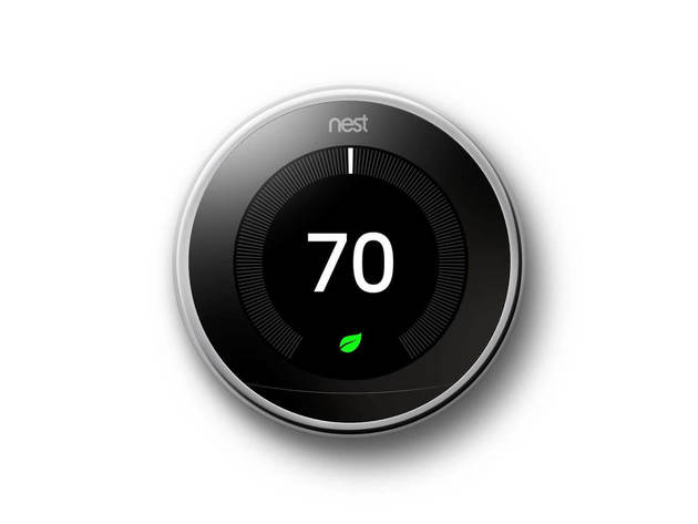 Google Nest T3019US Learning Thermostat 3rd Gen - Polished Steel