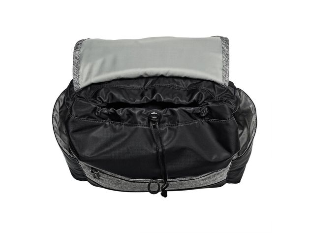 JJ Cole Mezona Cinch Top Backpack Diaper Bag with Secure Zip and 7 pockets, Black Asphalt