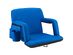 Reclining Stadium Seat with Armrests and Side Pockets (Royal Blue)