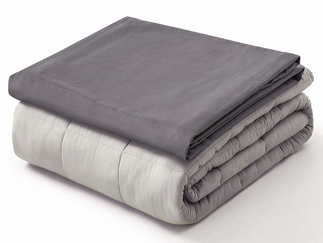 Kathy Ireland Weighted Blanket (Silver/7lbs, 41"x 60")