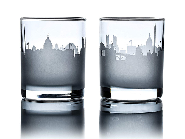 City Skyline Whiskey Glasses (Washington DC/Set of 2)