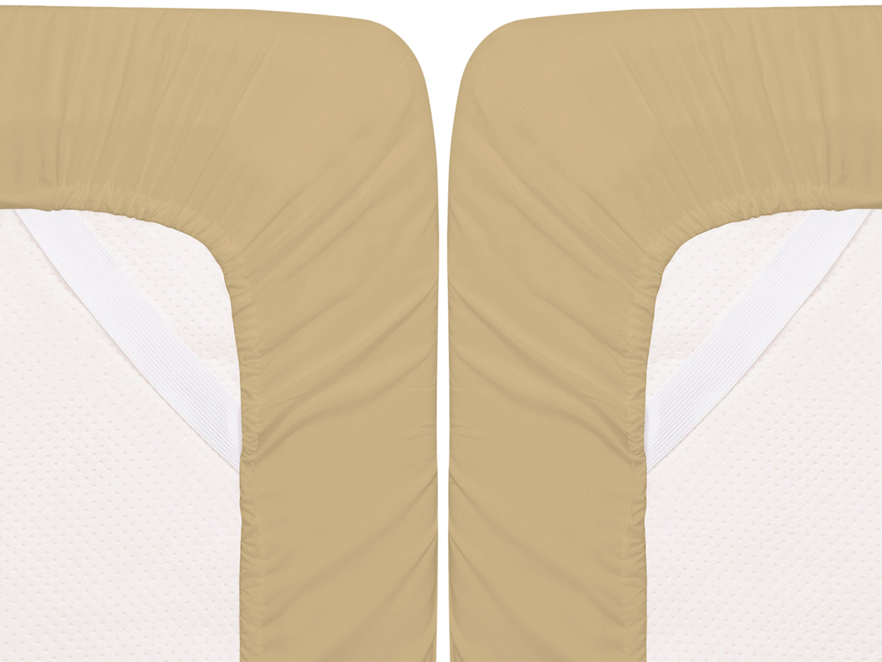 Super-Soft 1800 Series Bamboo Blend 3-Piece Sheet Set (Khaki/Twin)