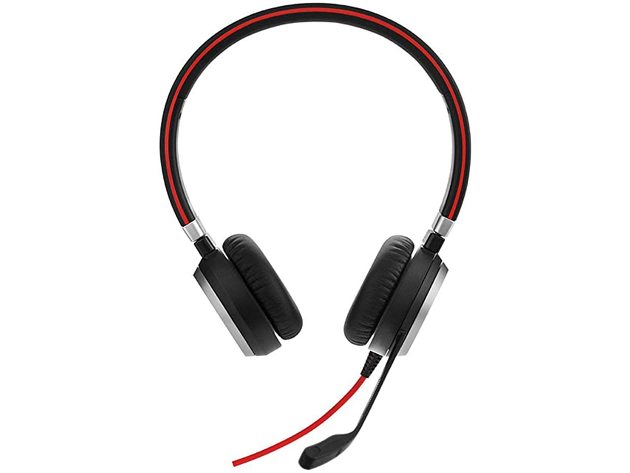 Jabra Evolve 40 Professional Wired Headset, Stereo, 3.5mm Jack/USB Connection (Refurbished)