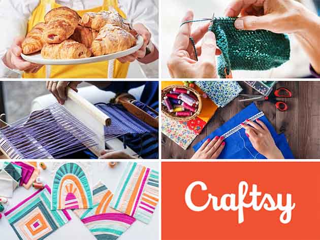 Craftsy Arts & Crafts Online Courses: 1-Yr Subscription
