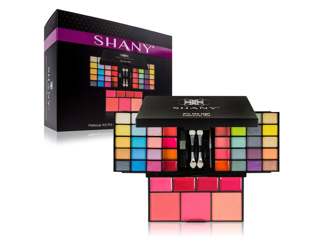SHANY 'Fix Me Up' Makeup Kit - Eye Shadows,  Lip Colors, Blushes, and Applicators
