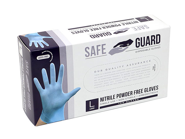 A box of disposable gloves. 