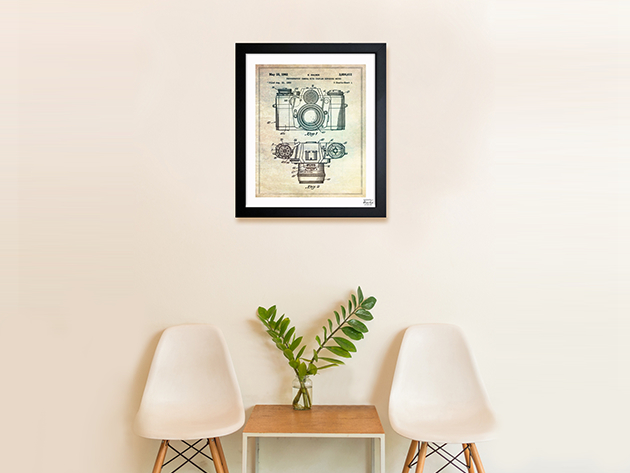 'Sauer Camera, 1962' Framed Blueprint Wall Art