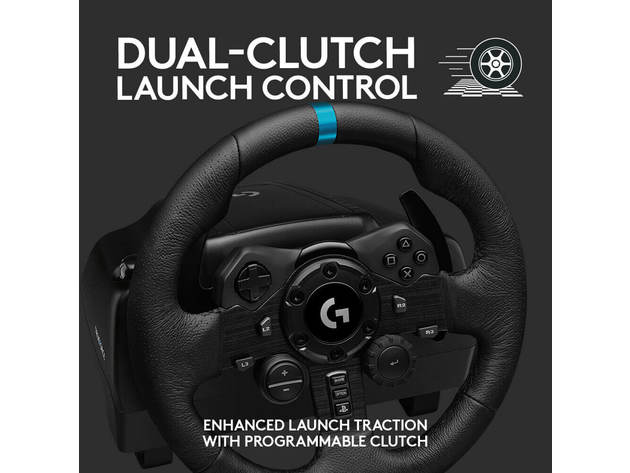 Logitech 941000147 G923 Trueforce Sim Racing Wheel and Pedals for PC, PS4, and PS5