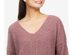 Hippie Rose Juniors' V-Neck Chenille Sweater Pink Size Large