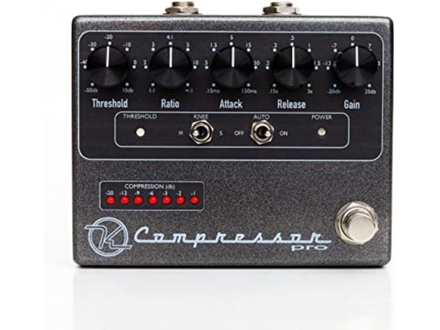 Keeley Compressor KCPro LED Indicator Auto Mode Dependent EQ Effects Pedal (Like New, Damaged Retail Box)